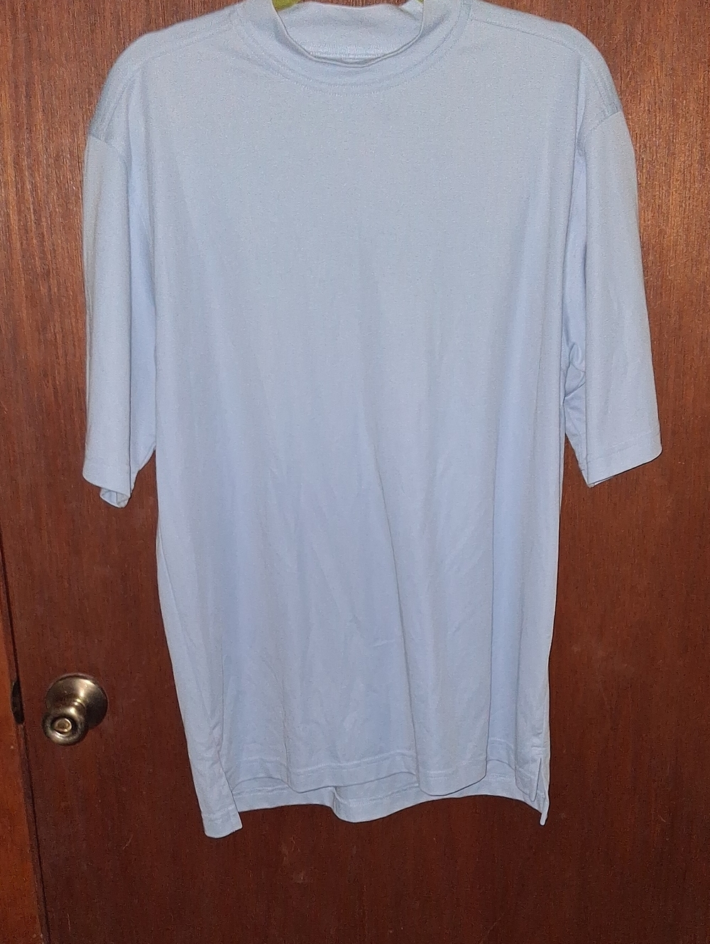 TEHAMA Pale Blue Short Sleeve Crew Tee